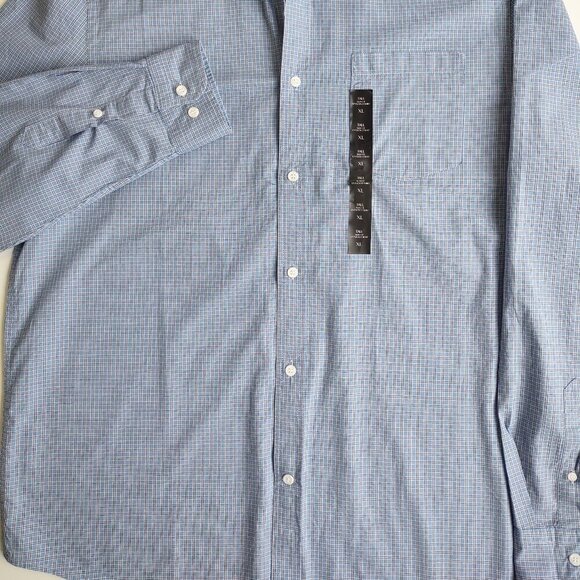 🆕 Banana Republic Slim Fit UnTucked Long Sleeve Men's Shirt  Size XL Tall - Picture 6 of 10